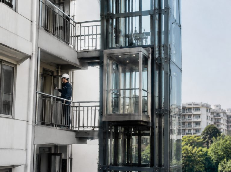 旧楼加建观光电梯