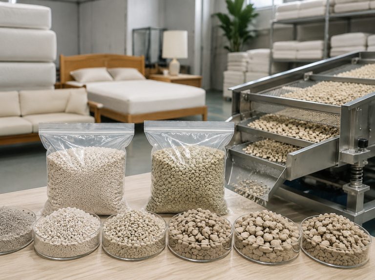 白沸石与斜发沸石颗粒